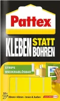 Lepidlo Pattex namiesto vŕtania, lepiace pásky, odnímateľné, 10 ks
