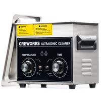 CREWORKS 3L Ultraschallreinigungsgerät Ultraschallreiniger Ultraschallgerät mechanisch Ultrasonic Cleaner + Korb