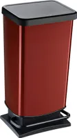 Rotho Abfalleimer 40 L Paso - Treteimer Geruchsdicht - Abfallbehälter 35,3 x 29,5 x 67,6 cm - Mülleimer mit Softclose - Tretabfalleimer