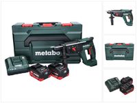 Metabo KH 18 LTX 24 Akku Kombihammer 18 V 2,1 J SDS plus + 2x Akku 5,5 Ah + Ladegerät + metaBOX