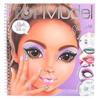 1x TOPModel Beauty Girl Dress me up Face - Stickerbuch mit 24 Seiten