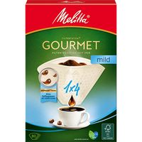 Melitta Gourmet Kaffeefilter Filtertüten 1x4 mild weiß 80 Stück