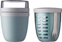 Mepal Set Ellipse Lunchpot mit Fruitpot Lunchbox Essensbehälter (Nordic Green)