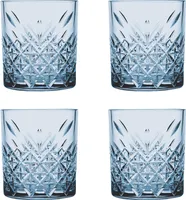 Pasabahce Trinkglas Timeless 35.5 cl Blau 4 Stück