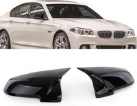 Austausch Sport Spiegelkappen Schwarz Glanz passend für BMW F07 F10 F11 F18