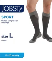 Jobst Sport Socke Schwarz Grau L