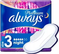 Always Platinum Ultra Night Size 3 - 6 kusů