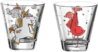 Leonardo BAMBINI 2er Set Kinderbecher 'Einhorn' & 'Flamingo'