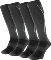 2 Paar Kompressions-Laufsocken - gepolstert, mit Kompression an Wade & Spann - Grau - 35/38