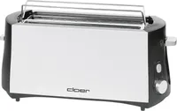 CLOER Hriankovač 3710 4 plátky 1285Watt chróm/čierna