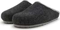 PANTOFFELMANN Filzclogs mit Fußbett warme Filzhausschuhe Filzpantoffel Herren Damen Filz Clog Hausschuhe anthrazit 43