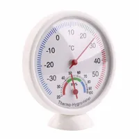 HpLive 2 Stück Thermometer Analoges Innenthermometer Hygrometer  Luftfeuchtigkeitsmesser mit Fahrenheit/Celsius (℉/℃) für Innen Außen und  Garten analog