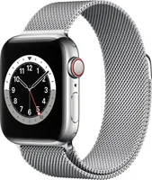 Apple Watch Series 6 40mm (A2375) Silver Stainless Milanaise Silver CEL Neu