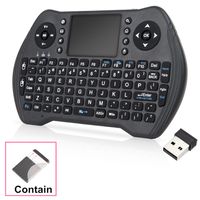 Mini Tastatur Wireless mit Touchpad Mouse Combo,2.4GHz Smart TV Tastatur Fernbedienung für Android TV Box, HTPC, IPTV, XBOX360, PC, PAD