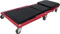 YUENFONG Autowerkstatt Rollbrett 2 in 1 Werkstattliege mit Auflage und 360° Rollen, Montage Werkstatttisch 92 x 44 x 12 cm belastbar bis 150 kg