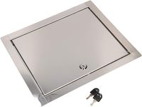 Přístupový panel KOTARBAU® o rozměrech 25x30 cm s klíčem nerezová ocel stříbrná pro přístupové šachty