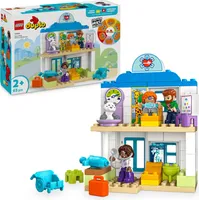 LEGO DUPLO Town Erster Arztbesuch, Bauspielzeug, Spielset zur Förderung der Feinmotorik, Geschenk für Kleinkinder ab 2 Jahren, Lernspielzeug, Rollenspiele im Krankenhaus 10449