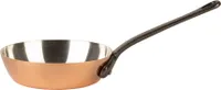 Cuisine Romefort | Kupferpfanne Ø 16 cm | verzinnt mit Gusseisengriff | Pfanne aus massivem Kupfer