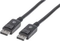 MANHATTAN DisplayPort Kabel St/St 3. 0m geschirmt schwarz