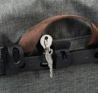 Racktime Secureit Sidebag Schloss einzeln mit 2 Schlüsseln, silber