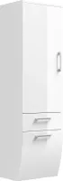 Posseik Hochschrank weiß, Rima (B x T x H) 40 x 134,5 x 30 cm, 5804 76