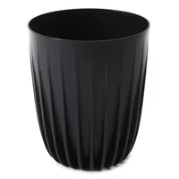 HowHomely Blumentopf Rund 46 cm Höhe, Pflanzkübel, Schwarz Übertopf für garten balkon
