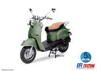 MiniMe Grün/Matt 50ccm 45 km/h Retro Motor Roller Scooter Moped