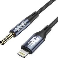 AdroitGoods Lightning zu Aux - Geeignet für iPhone und Apple - 100cm - Lightning zu Kopfhörer Jack Audio Aux Kabel - 3.5mm