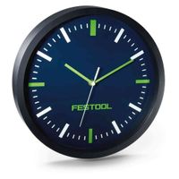 Festool Wanduhr Uhr geräuschlos Sweep Uhrwerk Design Logo 30cm 498385