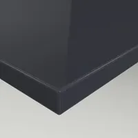 Tischplatte Holz Zuschnitt nach Maß Beschichtete Holzdekorplatte in 19mm Stärke - Schwarz Hochglanz 60 x 60 cm