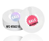 10 Stk. NFC Tag Sticker blanko NTAG215 mit 540 Bytes Speicherkapazität!