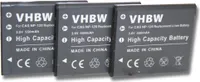vhbw 3x Akku kompatibel mit Casio Exilim EX Serie S200, Z680, Z690, ZS15, ZS20, ZS10, ZS12 Kamera (550 mAh, 3,6 V, Li-Ion)