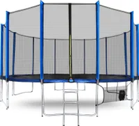 Aga SPORT PRO Trampolína 500 cm Modrá + ochranná síť + žebřík + kapsa na obuv