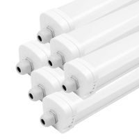 6-Pack LED Feuchtraumleuchten,  LED Licht,  Tageslichtlampe,  Deckenleuchte,  Deckenlampe Lang,  Innenleuchte,  Außenlampe,  60 cm,  Samsung LED,  IP65,  20W,  140 lm/W,  6500K,  Verlinkbar,  5 Jahre Garantie