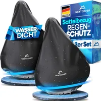 NEXTCOVER® Universal Sattelbezug Fahrrad 2er Set I 100% Wasserdicht I Regenschutz I Fahrradsattel Überzug Sattel I Sattelüberzug Fahrradsitz