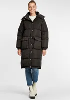OXMO OXAlba Damen Wintermantel Parka Steppmantel mit Kapuze