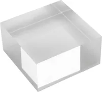 deflecto AB150 deflecto Acryl-Block, przezroczysty, 50 x 50 x 50 mm