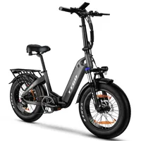 2025 20 Zoll Fat Tire E Bike, Klapprad Elektrofahrrad Drehmomentsensor 25Ah Batterie Aluminium  Reichweite 140km Shimano 7s E-Bike Klappräder