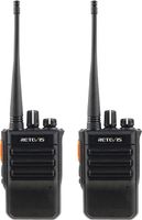 Retevis RB646 Walkie Talkie Waterproof, profesionální obousměrná vysílačka PMR446, USB nouzový alarm, dobíjecí vysílačka VOX pro rodinné aktivity, plavbu lodí (černá, 2 ks)