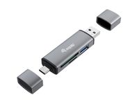 Equip USB 3.0 HUB czytnik kart USB-C i USB-A SD/MicroSD - Hub - USB 3.0