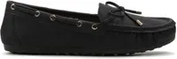 Damen Slip On Mokassins Freizeit Ballerina Kunstleder Loafer Pavia Schwarz Gr.37