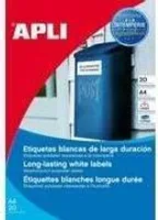 agipa Wetterfeste Folien Etiketten 105 x 148 mm weiß 80 Etiketten