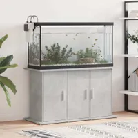 vidaXL Akvarijní stojan Betonová šedá 101x41x58 cm Dřevěný materiál