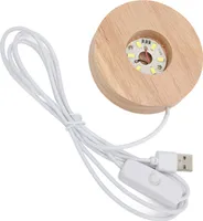 Základňa LED svetla, osvetlená základňa displeja, základňa LED displeja, osvetlená základňa pre sklenené umenie, osvetlená základňa, drevená LED lampa