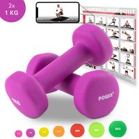 Powrx Neopren Hanteln Gewichte Für Gymnastik Kurzhanteln 2 X 0,5 Kg - 5 Kg Oder Set Komplett (2 X 1 Kg Powrx Neopren Hanteln Gewichte Für Gymnastik Kurzhanteln 2 X 0,5 Kg - 5 Kg Oder Set Komplett (2 X 1 Kg