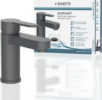SCHÜTTE Waschtischarmatur ELEPHANT mit Ablaufgarnitur, Wasserhahn Bad mit Pop Up, Anthrazit matt