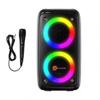 N-Gear Bluetooth Speaker Party Playback/Mikro/LED schwarz