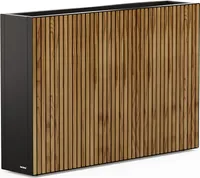 Herstera Deco Divider Wood, Sadzarka w skrzyni, Wolnostojący, Metal, Czarny, Prostokąt, Wewnątrz/Na wolnym powietrzu
