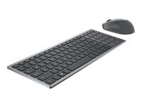 Dell Wireless Keyboard and Mouse KM7120W - Tastatur-und-Maus-Set - AZERTY - Französisch - Titan Gray