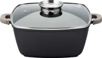NAVA Bratentopf Schmortopf Kochtopf mit Granitbeschichtung FUNTZIO quadratisch 24 cm 5,4l